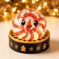 Nouveau Jouet à Presser en Forme de Boulette de Noël, Jouet Anti-Stress Squishy, Jouet de Décompression, Best-Seller Transfrontalier, Cadeau de Fêtes