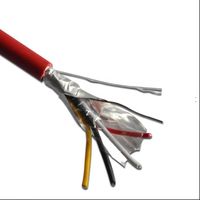 Câble Électrique Ignifuge pour Système d'Alarme Incendie, 2 Conducteurs, Haute Qualité, Cuivre Nu, Caoutchouc Silicone FR-PVC