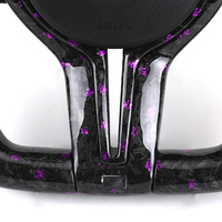 Volant personnalisé en cuir de style M avec fibre de carbone et LED pour BMW M3 M5 F06 F10 F11 F13 F15 F16 F20 F21 F25 F30 F36 F22 F90
