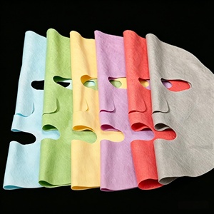 Mascarilla Facial Coreana Y125 de Microfibra Super Suave 100% Liofilizada en Colores Macaron con Fuerte Adsorción para el Cuidado de la Piel - Product Image 1