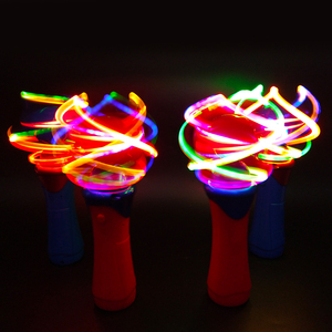 LED Magic Spinning Wand Colorful Flashing Rainbow Stick Spinning Windmill Toy LED Light up Spinning Wand With Music - Product Image 4