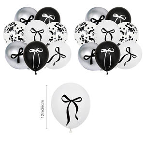 Nuevo Banner con <span class=keywords><strong>Letras</strong></span> '<span class=keywords><strong>Feliz</strong></span> <span class=keywords><strong>Cumpleaños</strong></span>' con Lazo Negro Brillante, Decoración para Fiestas de Mejores Amigas, Fondo para el Hogar, Baby Shower - Product Image 3