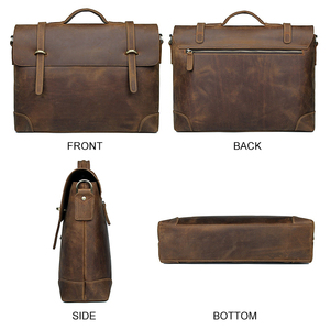 J.M.D nuovo arrivo spalla Unisex Business Laptop <span class=keywords><strong>avvocato</strong></span> uomo tasca grande forma personalizzata slip in pelle pieno fiore - Product Image 2