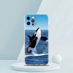 <span class=keywords><strong>Per</strong></span> iPhone 15 16 14 13 12 Mini 11 Pro XS X XR SE 7 8 Plus Cover in Silicone trasparente Orca oceano adorabile custodia <span class=keywords><strong>per</strong></span> telefono - Product Image 6