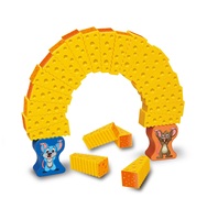 Jeu d'empilage interactif pour enfants : Chaise éducative en plastique pour l'éveil à la pensée logique et à la persévérance