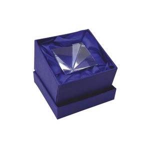 Pirámide de Cristal K9 de 100x100x100 mm, Pieza Decorativa para Oficina - Product Image 2