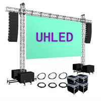 UHLED Interior Exterior Gigante Fondo de Escenario Led Video Wall P2.6 P2.9 P3.91 P4.81 Seamless Splicing Rental Led Display Panel
