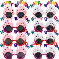 Lunettes de fête en plastique pour anniversaire, lunettes décoratives amusantes de Noël, multi-styles, pour adultes et enfants, pour les fêtes et les festivals