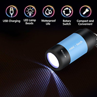 Cadeau promotionnel 2024, logo personnalisé, lampe torche UV multifonctionnelle portable, mini lampe torche rechargeable par USB, porte-clés