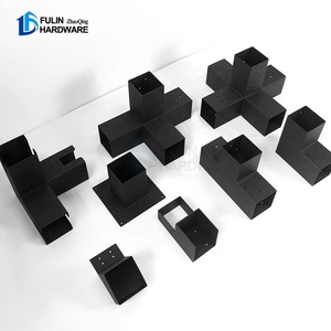 Base <span class=keywords><strong>de</strong></span> Poste Negra Resistente, Base <span class=keywords><strong>de</strong></span> Anclaje <span class=keywords><strong>para</strong></span> Poste, Soporte <span class=keywords><strong>para</strong></span> Barandilla <span class=keywords><strong>de</strong></span> Madera, Placa Base <span class=keywords><strong>para</strong></span> Pérgola - Product Image 5