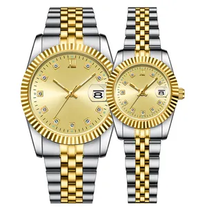 Montre à quartz de haute qualité pour hommes Montres à bracelet en alliage pour hommes Montre-bracelet de luxe pour hommes