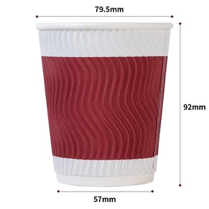 Vaso de Papel Deli de 280 ml, Desechable, Aislado, de Doble Pared, para Bebidas Calientes - Product Image 2