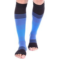 Coloré aide gonflement vente en gros personnalisé course chaussettes de sport course chaussettes de Compression Circulation sanguine chaussettes de sport