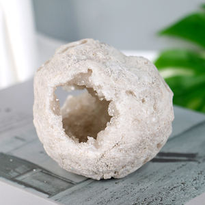 Venta al por Mayor de Cristales Naturales de Ágata, Racimos de Piedras, Esferas de Cuarzo, Geodas de Ágata Blanca para Sanación - Product Image 4