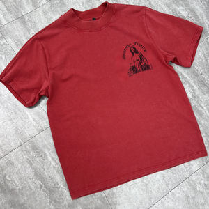 Vintage personnalisé imprimé hommes chemise décontractée personnalisé surdimensionné Streetwear graphique T-shirt unisexe Boxy plaine coton t-shirt - Product Image 5