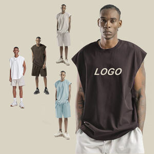 เสื้อกั๊กไหมพรมแขนกุดผู้ชาย ไซส์ใหญ่ ผ้าฝ้าย 100% สไตล์ลำลอง ทรงหลวม คอกลม พิมพ์ลายซิลค์สกรีน ลาย 3 มิติ ระบายอากาศได้ดี - Product Image 2