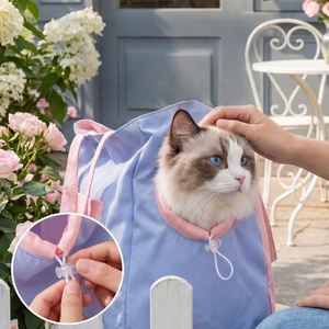 <b>Pet</b> <b>Carrier</b> Luxury Breathable Polyester <b>Pet</b> <b>Carrier</b> Backpack Large Capacity Adjustable Crossbody Shoulder Strap Cartoon Design - Product Image 2