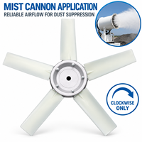 KEYLEADER Pale de ventilateur axial en plastique PAG série P3HR P3HL en nylon, 5 pales, 530 mm, pour canon à brouillard industriel et souffleur de brume