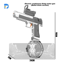 Pistolet à eau électrique à grande vitesse 912D pour enfants Jouet d'été électronique manuel pour garçons (version Bullet Drum)