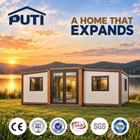 Maison conteneur extensible préfabriquée modulaire pliable pour ranch, manoir, villa de vacances, gîte