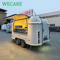 WECARE Chariot de desserts et limonades d'extérieur, Bar à jus mobile, Camion de restauration pour bubble tea, Remorque alimentaire, Remorque de concession
