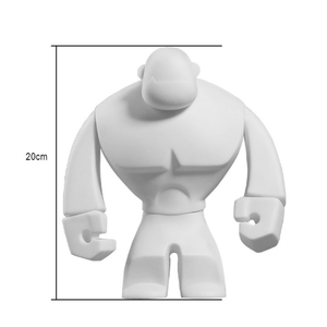 Figura de Vinilo Blanca Kawaii de 9 Pulgadas para Pintar y Proyectos de Diseño Artístico - Product Image 3