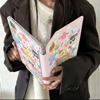 Coque de tablette fine en TPU antichoc avec dos transparent et motif de bande dessinée mignon OEM Vivid pour iPad Y Fold