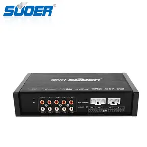 Suoer DSP-608 amplificador profesional para coche, amplificador de procesador de señal digital BT