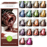 Deroi Vernis Gel Ongles Effet Œil de Chat Tons Foncés Sans HEMA Magnétique UV – Lot de Vernis Gel Effet Œil de Chat Couleurs Café en Gros