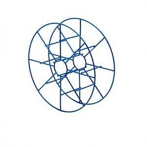 Carrete de cesta de alambre BS300 con marco de acero suave para almacenamiento de cables eléctricos y gestión de cables industriales - Product Image 1