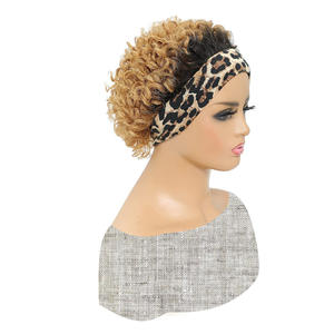 Perruque bandeau en cheveux naturels, style court 'Petit Elfe', en soie glacée, cheveux véritables noirs, 6 pouces - Product Image 5