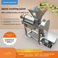 Grote fruitpers voor peren, industriële machine voor het vermalen en persen van groenten, sinaasappels en ananas