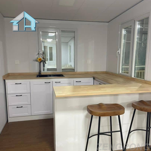 Vente flash : Villa préfabriquée de 20 pieds, 2 à 4 chambres, maison conteneur extensible |   Mini-maison mobile pliable pour location de vacances et hôtes Airbnb - Product Image 2