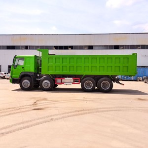 Le fabricant exporte transfrontalier des camions bennes d'ingénierie robustes G6 Green Skin 8x4, camions benne HOWO - Product Image 6