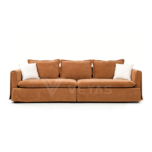 Sofá Seccional Tapizado en Chenilla con Funda Extraíble y Lavable, Diseño Moderno de Tres Plazas, Acogedor, Grueso, Cómodo y de Alta Calidad para Villa - Product Image 6