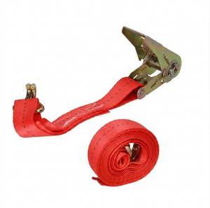 Sangles de fixation robustes de 25 mm avec crochets doubles en J à cliquet <span class=keywords><strong>pour</strong></span> le contrôle du fret et le chargement de camions et voitures fermés - Product Image 1