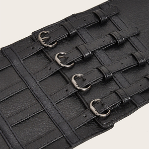 Usine Dames Rue Bretelles Style Super Large Extensible Corset Ceinture Décoration Femmes Noir Cinch <span class=keywords><strong>Taille</strong></span> Punk Ceinture - Product Image 3