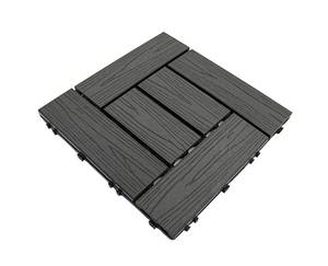 Tarima Exterior Encastrable <span class=keywords><strong>de</strong></span> Plástico Imitación Teca, Baldosas <span class=keywords><strong>de</strong></span> Madera, Suelo Compuesto Copag, Baldosas <span class=keywords><strong>de</strong></span> WPC - Product Image 3