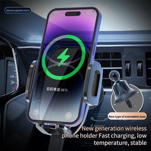 Support <span class=keywords><strong>de</strong></span> <span class=keywords><strong>chargeur</strong></span> sans fil pour <span class=keywords><strong>voiture</strong></span> 15W pour iPhone 16 15 14 13 12 Pro Max Samsung, adaptateurs magnétiques, chargeurs rapides pour téléphone - Product Image 4