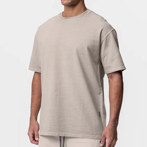 Nouveau T-shirt Homme Oversize à Manches Courtes en Coton Lourd 250 g/m², Coupe Boxy, Épaules Tombantes, Personnalisable, Vierge, Designer - Product Image 6