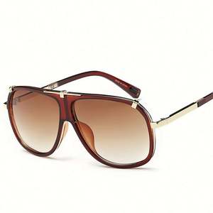 Gafas de Sol Extra Grandes Vintage de Moda 2020 para Hombre, Lentes Degradadas, Protección UV400, Gafas de Sol Cuadradas Grandes para Hombre - Product Image 5