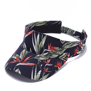 Visera deportiva con estampado de Top vacío para mujer, sombrero para el sol al aire libre, barato, venta al por mayor - Product Image 3