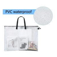 Dossier de fichiers en maille PVC épais personnalisé portefeuille d'art sac fourre-tout pour dessin planche à croquis peinture stockage support de tableau d'affichage Durable
