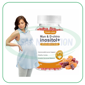 Complément alimentaire ASAP OEM ODM Inositol Folate Vitamine D3 pour femmes, gommes à mâcher à base de Myo D-Chiro Inositol pour l'équilibre hormonal - Product Image 2