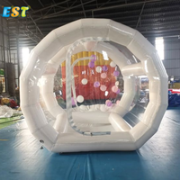 3m 4m 5m Tente à bulles gonflable Globe Transparent Igloo Dome Tent Outdoor Camping Event Wedding Party Gonflable Bubble House