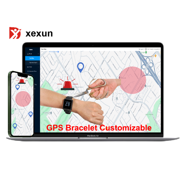 Xexun Gps Probation Ankle Electronic for Prisoners Non Removable Gps Gps Non Removable Personal Tracking Tracker Bracelet