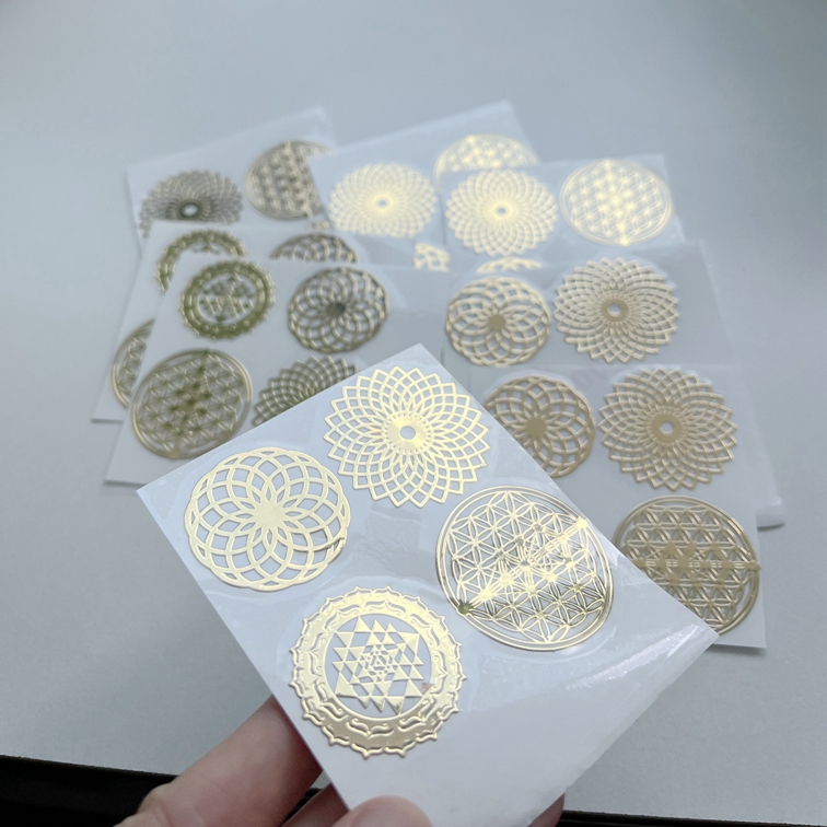 Metallic Letters Labels Custom Thin Electroform Gold Nickel Transfer Embossed 3D logo Decals Metal Stickers with Adhesive