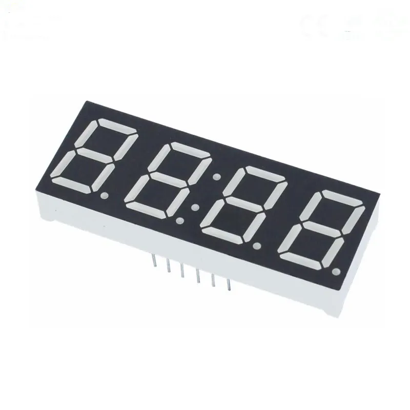 Putih 0.39 inch 4 digit 7-segmen dipimpin display numerik