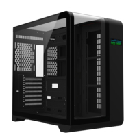 Caja de Ordenador para Juegos de Alta Gama 2024, Diseño de Lujo con Cristal Templado Curvo de Vista Panorámica de 270°, Caja ATX para PC con Refrigeración Líquida para CPU