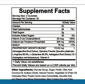 La crescita ossea aumenta le gummie 300mg di calcio 20mcg di vitamina <span class=keywords><strong>D</strong></span>-supporta lo sviluppo delle ossa degli adolescenti aumenta le gengive - Product Image 5